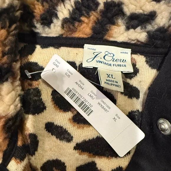 J. Crew Brown and Black Teddy Jacket - Picture 3 of 6